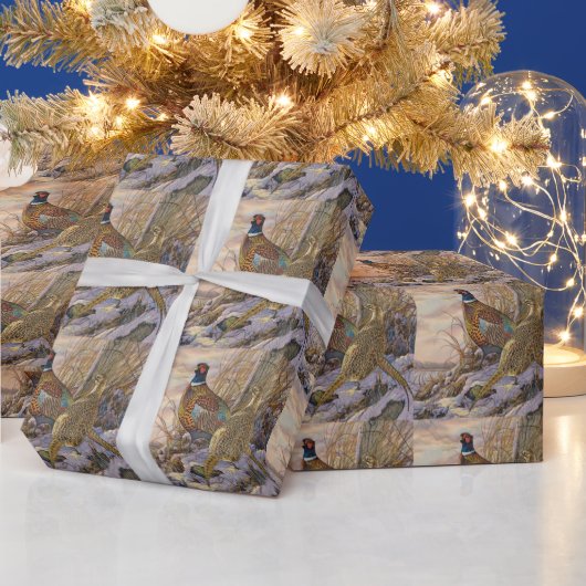 fazant cadeaupapier (Feestdagen)