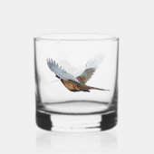 Fazant, Kunst Whisky Glas (Achterkant)