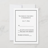  fazant op vertakking met Trees Tekenkleur RSVP Kaartje (Achterkant)