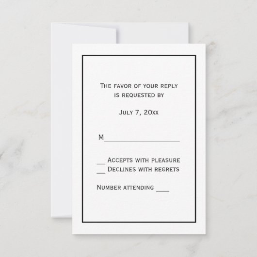  fazant op vertakking met Trees Tekenkleur RSVP Kaartje (Achterkant)