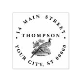  fazant spel vogel tekening naam adres 	rubberstempel (Afrduk)