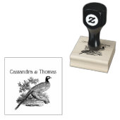  fazant spel vogel tekening paar naam 	rubberstempel (Gestempeld)