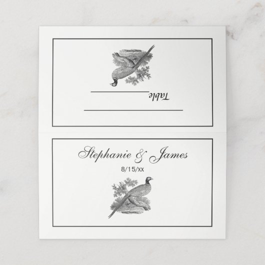  fazant-vogeltrekbaan (Buitenkant ongevouwen)