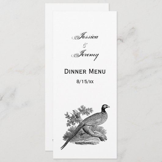  fazant-vogeltrekbaan kaart (Voorkant / Achterkant)