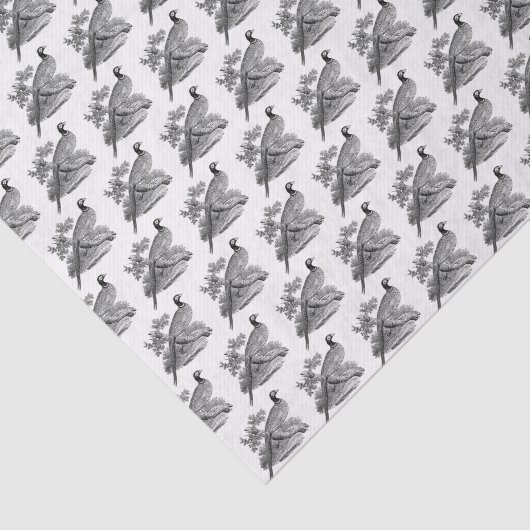  fazant-vogeltrekbaan tissuepapier (Detail)