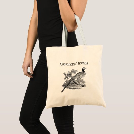 fazant-vogeltrekbaan tote bag (Voorkant (product))