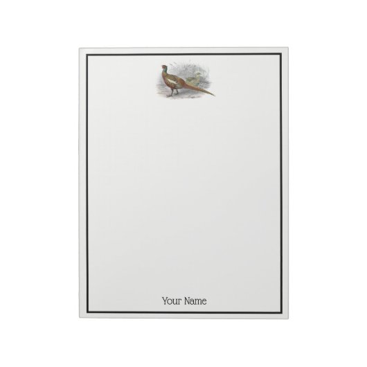 fazant-vogeltrekkleur #2 notitieblok (Gedraaid)