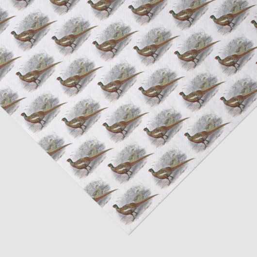 fazant-vogeltrekkleur #2 tissuepapier (Detail)