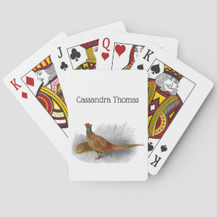 fazant-vogeltrekkleur #3 pokerkaarten