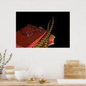 fazante veren op bijbel poster (Keuken)