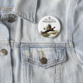 fazanten, koninklijke jacht ronde button 5,7 cm (In situ)