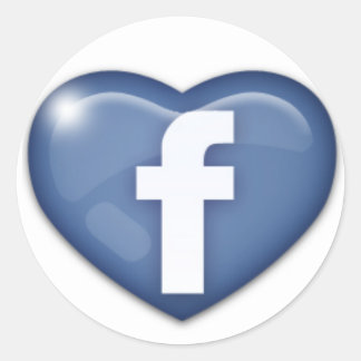 fb ronde sticker