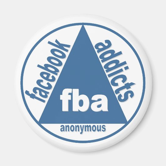 FBA: Facebook verslaafden anoniem Magneet (Voorkant)