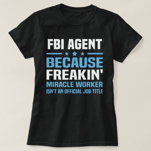 FBI-agent T-shirt (Design voorkant)