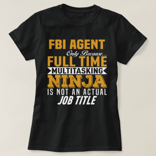 FBI-agent T-shirt (Design voorkant)