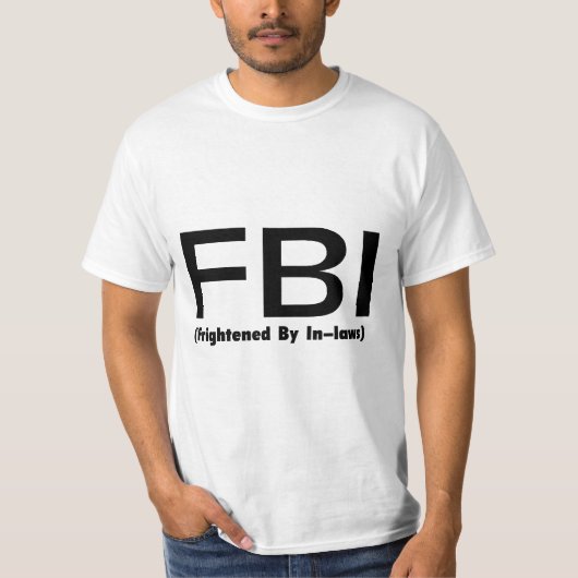 FBI bang voor wet T-shirt (Voorkant)