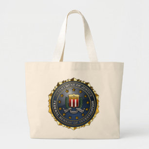 FBI Emblem Grote Tote Bag