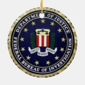 FBI Emblem Keramisch Ornament (Achterkant)