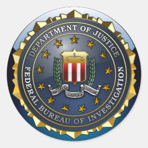 FBI Emblem Ronde Sticker