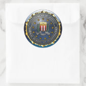 FBI Emblem Ronde Sticker (Tas)