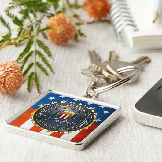 FBI Emblem Sleutelhanger (Zijkant)