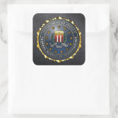 FBI Emblem Vierkante Sticker (Tas)
