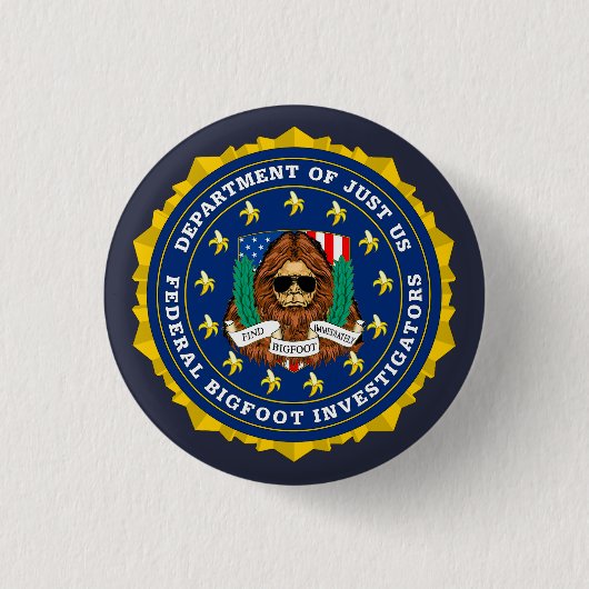 FBI-Federal Bigfoot Investigator Button (Voorkant)