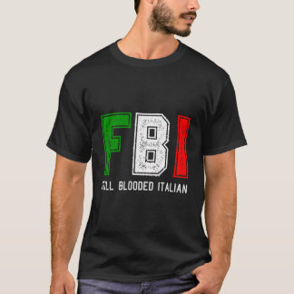 FBI Full Blooded Italiaanse lange mouw voor Trotse T-shirt