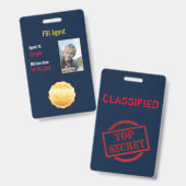 FBI Geheime Agent Badge (Voor- en achterkant)