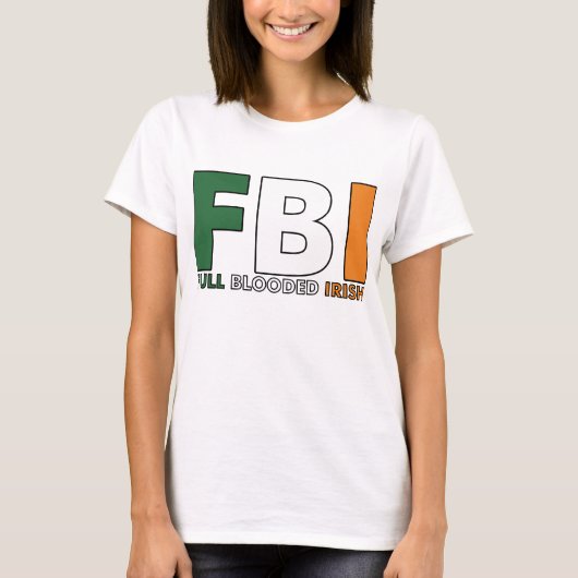 FBI: Iers met volledige bloedigheid T-shirt (Voorkant)