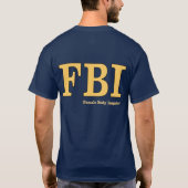 FBI: Inspecteur Vrouw T-shirt (Achterkant)