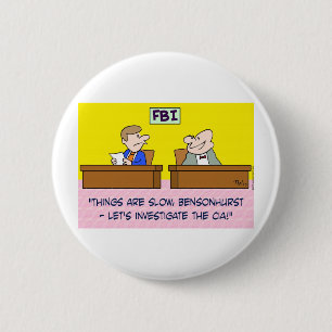 fbi onderzoekt cia spions ronde button 5,7 cm