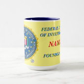 FBI persoonlijke Mok, 15 oz Mok (Midden)