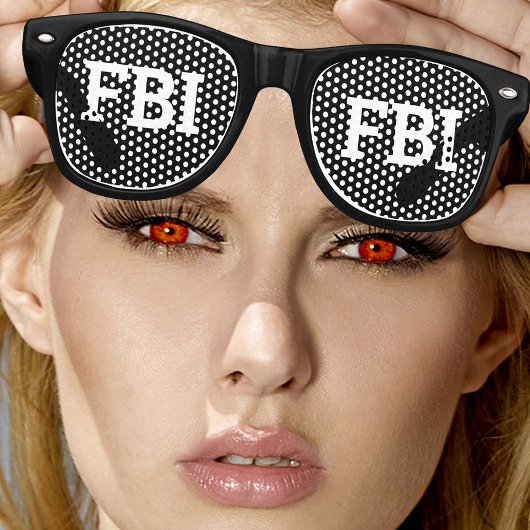 FBI Retro Shades / Fun Party Lunettes de soleil