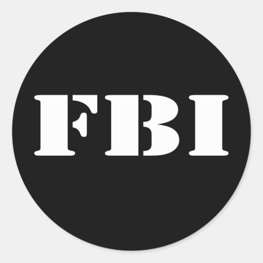FBI RONDE STICKER (Voorkant)