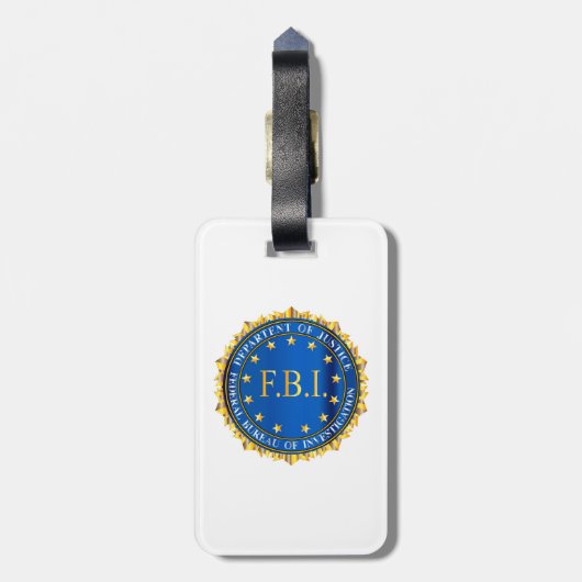 FBI Spoof Seal Bagagelabel (Achterkant verticaal)