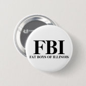 FBI, VETJES VAN ILLINOIS RONDE BUTTON 5,7 CM (Voorkant /achterkant)