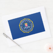 FBI-vlag Rechthoekige Sticker (Envelop)