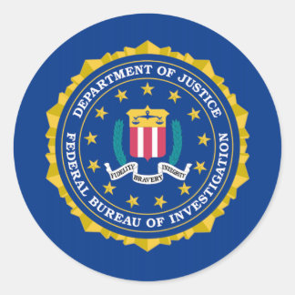 FBI-vlag Ronde Sticker
