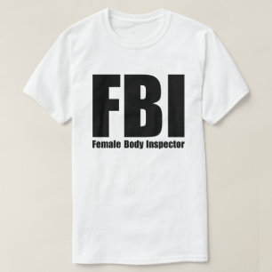 FBI-Vrouw inspecteur T-shirt