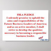 FBLA Pledge Poster (Voorkant)