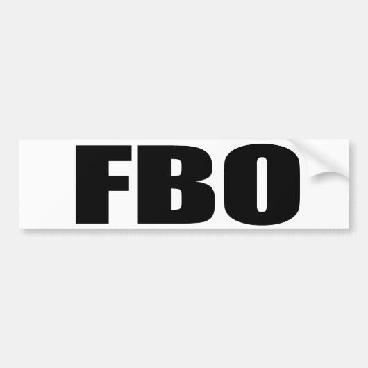 FBO BUMPERSTICKER (Voorkant)