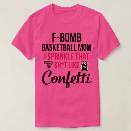 Fbom basketbal mam ik strooien dat schot als conf t-shirt (Design voorkant)