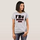 FBu Burundian franc Gray T-shirt (Voorkant volledig)