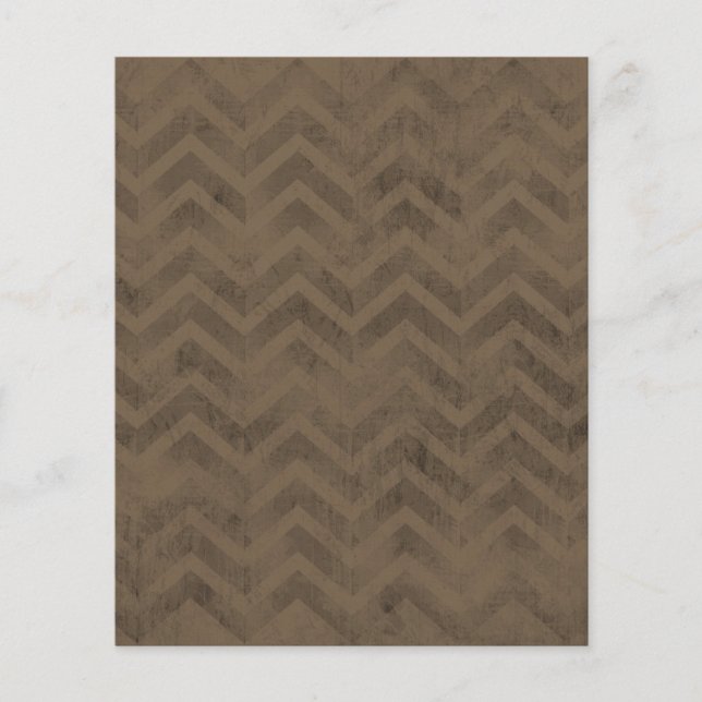 FBZZB FADED CHOCOLAATE BROWN ZIG ZAGS ZIGZAG PATTE (Voorkant)