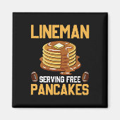 FC Lineman Serving Pancakes Daily Offensive Magneet (Voorkant)