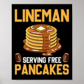 FC Lineman Serving Pancakes Daily Offensive Poster (Voorkant)