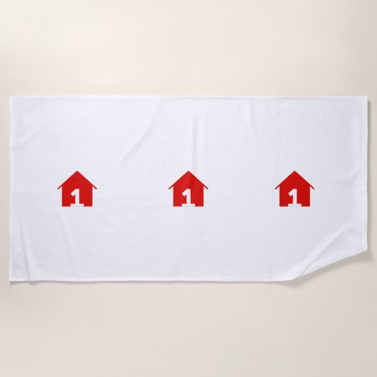 FCF Accueil Logo Serviette de plage régulière (Devant)