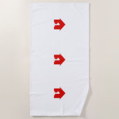 FCF Accueil Logo Serviette de plage régulière (Devant)