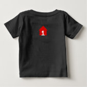FCF Home Logo Baby Black T-shirt (Dos)